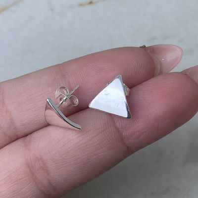 AROS ACERO BLANCO CHAPON - TRIANGULO - Imagen 1