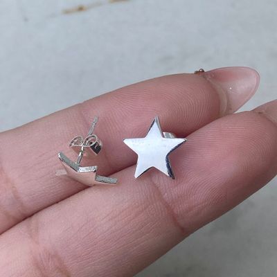 AROS ACERO BLANCO CHAPON - ESTRELLA - Imagen 1