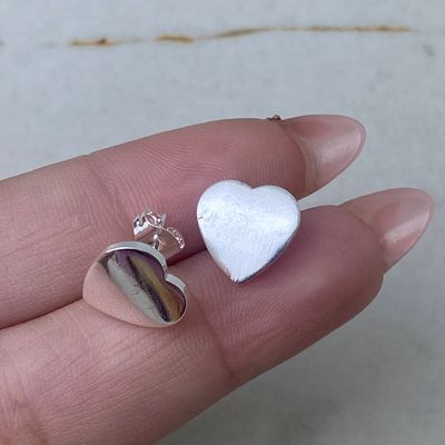 AROS ACERO BLANCO CHAPON - CORAZON - Imagen 1