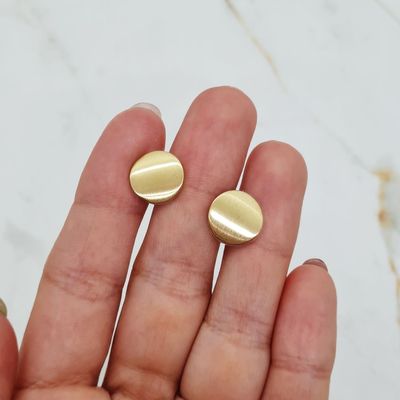 AROS ACERO DORADO CHAPON - REDONDO - Imagen 1