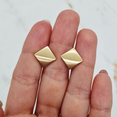 AROS ACERO DORADO CHAPON - ROMBO - Imagen 1