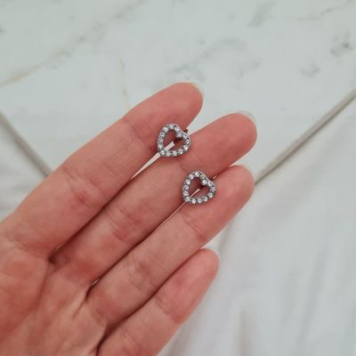 AROS CORAZON FULL STRASS - Imagen 1