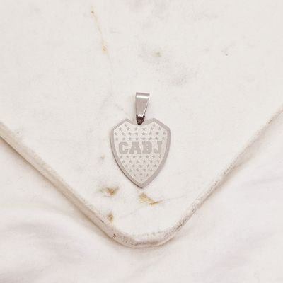 DIJE ESCUDO DE BOCA CHICO - Imagen 1