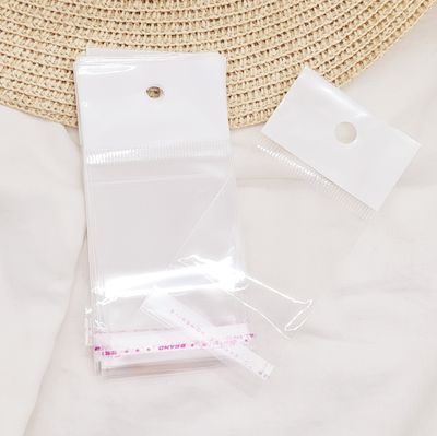 BOLSA CON CIERRE ADHESIVO X100 UNIDADES - 5X5 CM - PARA COLGAR - Imagen 1