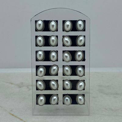 BLISTER DE AROS PERLA FORMA OVALADA - Imagen 1