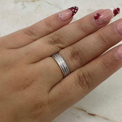 ANILLO ALIANZA 3 LINEAS BRILLOSAS - Imagen 1