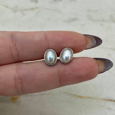AROS PERLA OVALADA CON CALOTA - Imagen 1