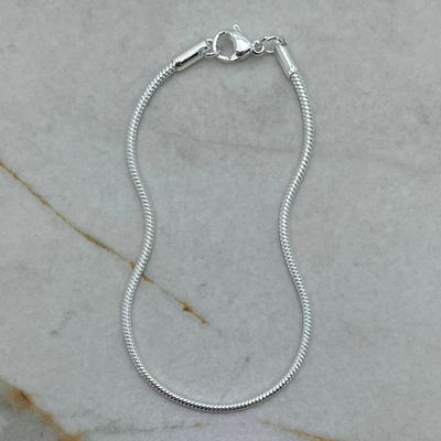 PULSERA ACERO BLANCO COLITA DE RATA MEDIANA - Imagen 1
