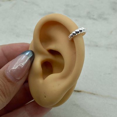 CUFF ACERO BLANCO - LABRADA TORZADA - Imagen 1