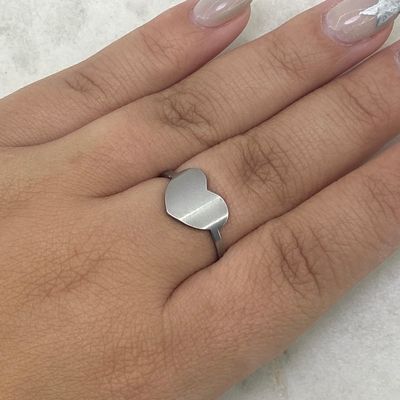 ANILLO CORAZON LISO - Imagen 1