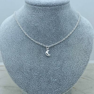 COLLAR ACERO BLANCO INFLADO MINI - LUNA - Imagen 1