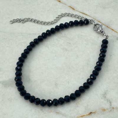 PULSERA FULL CRISTALES - NEGROS - Imagen 1