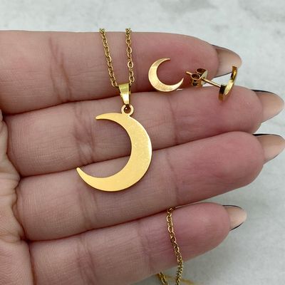 CONJUNTO ACERO DORADO - LUNA - Imagen 1