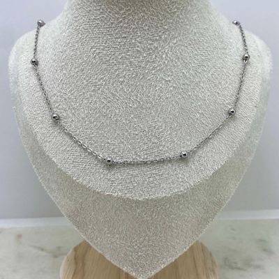 CADENA FINA CON BOLITAS GRANDES - Imagen 1