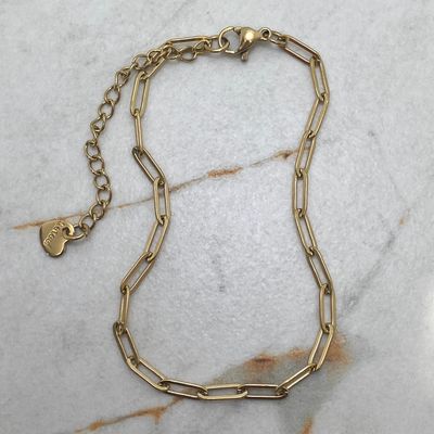 PULSERA ACERO DORADO FORCET MEDIANA 0.8 mm - Imagen 1
