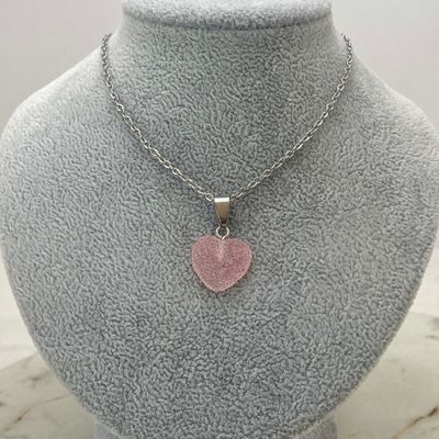 COLLAR CON DIJE SUGAR - CORAZON ROSA - Imagen 1