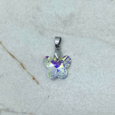 DIJE CRISTAL TORNASOL CLARO - MARIPOSA - Imagen 1