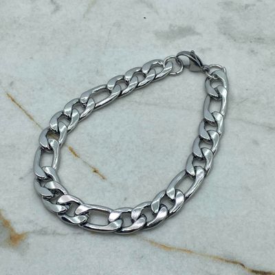 PULSERA CUBANA COMBINADA GRUESA 2,5 mm - Imagen 1