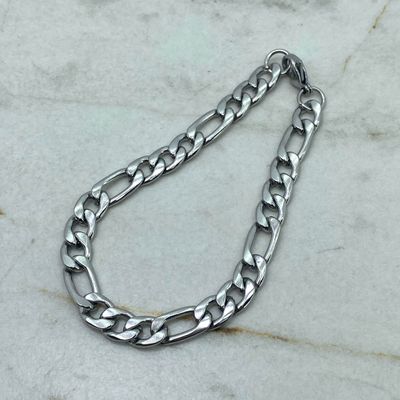 PULSERA CUBANA COMBINADA GRUESA 2 mm - Imagen 1