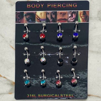 BLISTER PIERCING DE OMBLIGO CON STRASS - Imagen 1