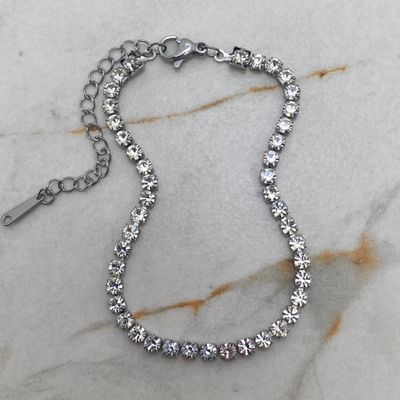 PULSERA FULL CUBICS MEDIANOS BLANCOS - Imagen 1