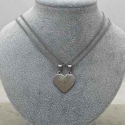 COLLAR PARA PARTIR X2 - CORAZON LISO - Imagen 1